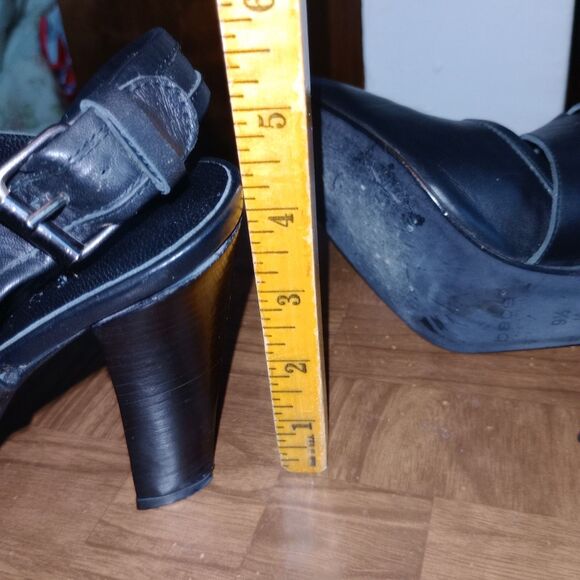 Y2K Bebe Black Sling Back Pump Style Heels Made In Spain 9.5 Medium - Picture 5 of 11